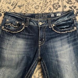 Boot cut, lightly distressed Miss Me